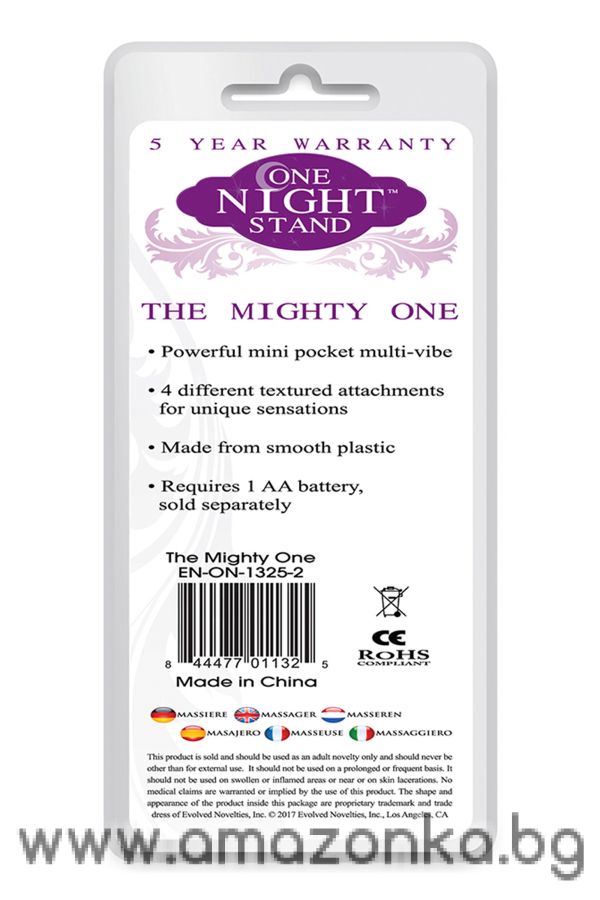 EVOLVED THE MIGHTY ONE ONE NIGHT STAND