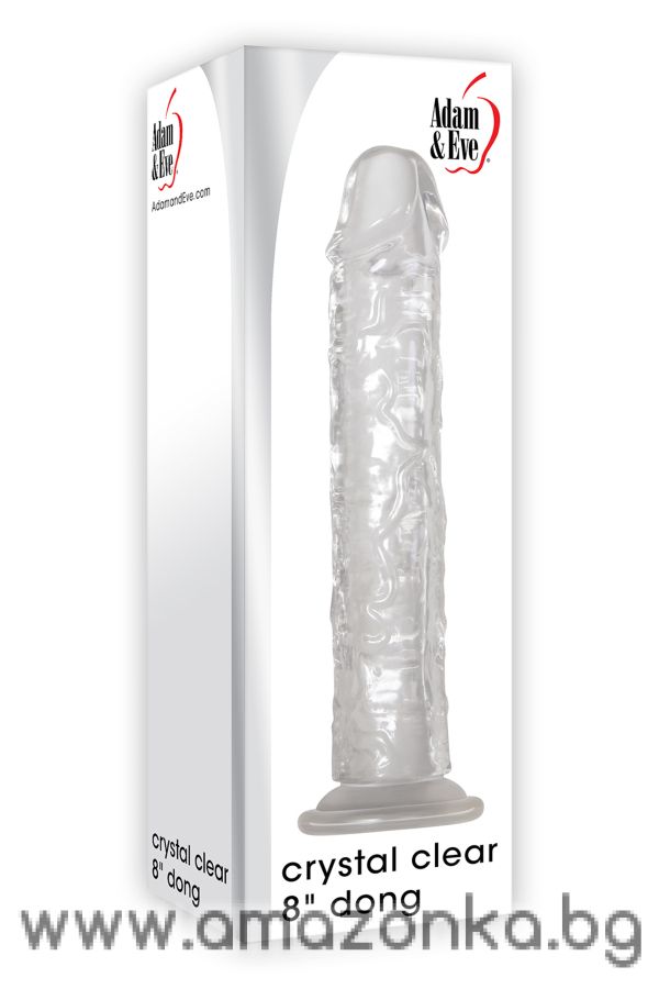 A&E CRYSTAL CLEAR 8 INCH DONG