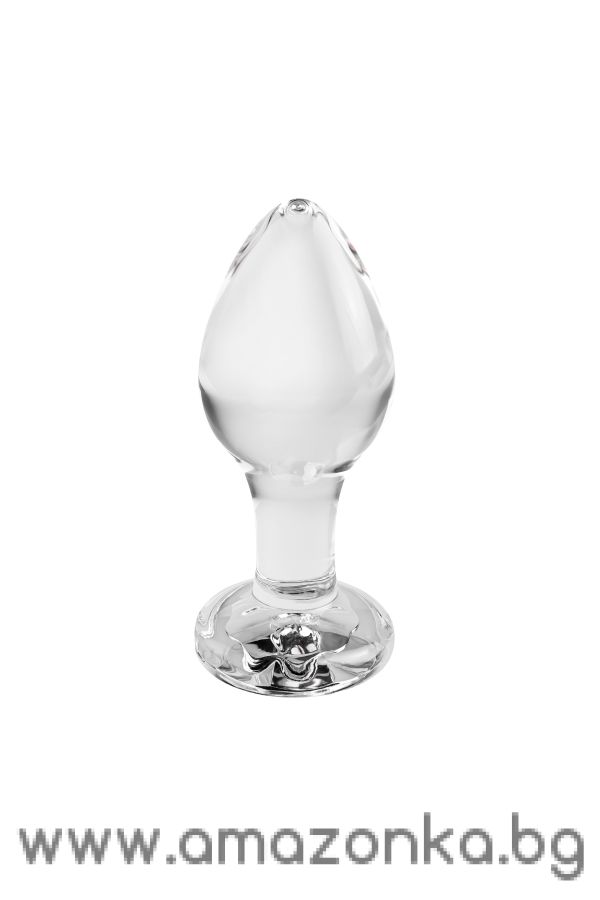 A&E PINK GEM GLASS PLUG MEDIUM