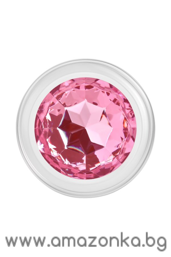 A&E PINK GEM GLASS PLUG MEDIUM