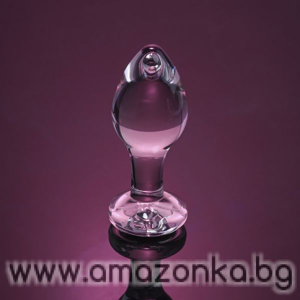 A&E PINK GEM GLASS PLUG MEDIUM