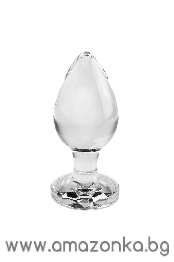 A&E PINK GEM GLASS PLUG LARGE