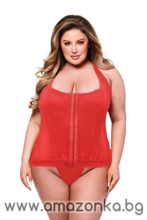 BACI BUSTIER  RED, 1X/2X