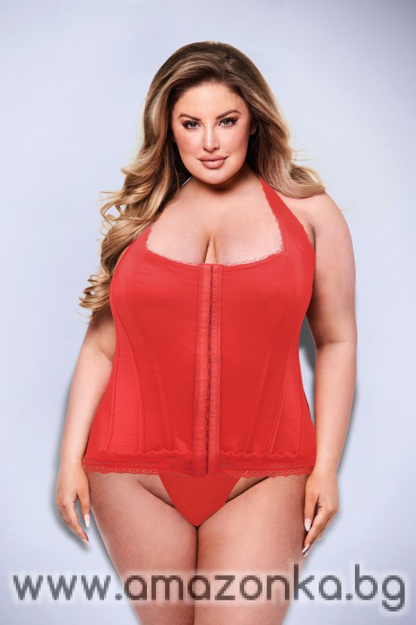 BACI BUSTIER  RED, 1X/2X