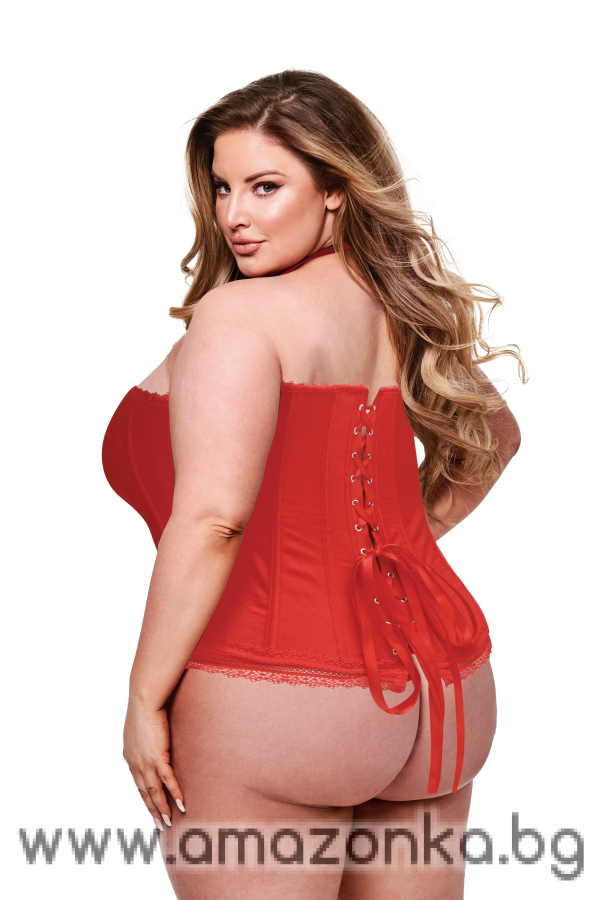 BACI BUSTIER  RED, 1X/2X