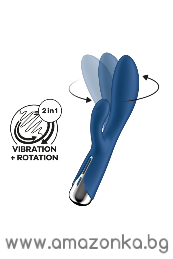 SATISFYER SPINNING RABBIT 1 BLUE