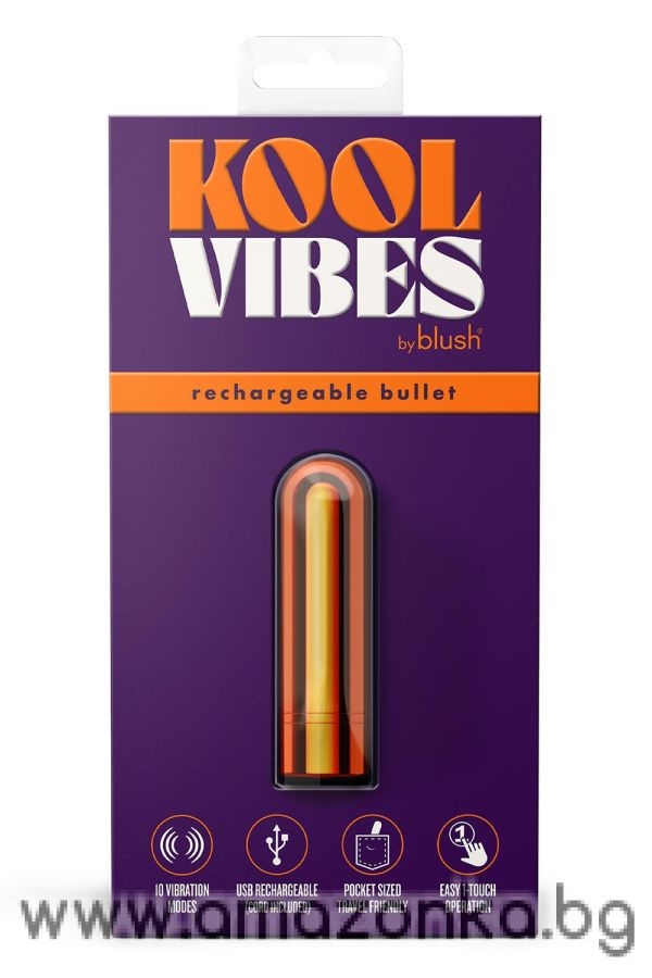 KOOL VIBES RECHARGEABLE MINI BULLET TANGERINE