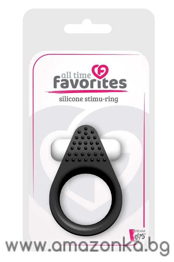 ALL TIME FAVORITES SILICONE STIMU-RING BLACK