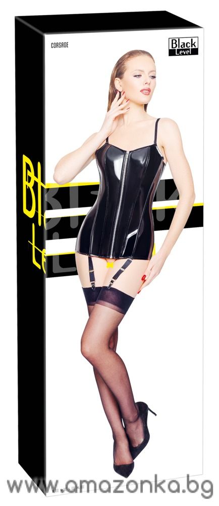 Black Level Vinyl Corset Size: S 