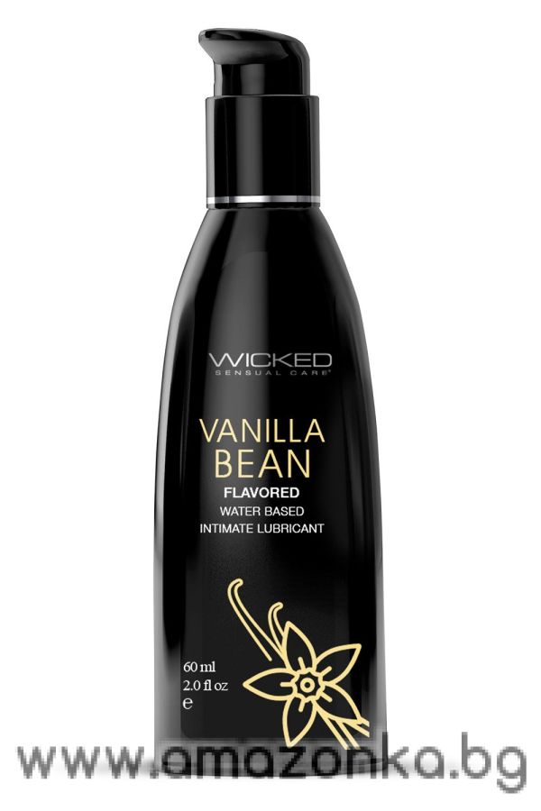 Лубрикант Wicked - Aqua Vanilla Bean 60мл