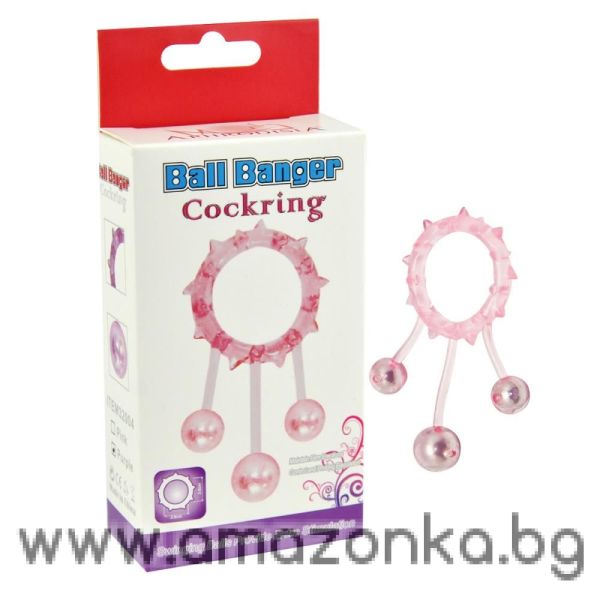 Ball Banger Cock Ring Vibe-3 Balls