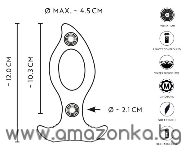 ANOS RC Butt Plug with a Hole 