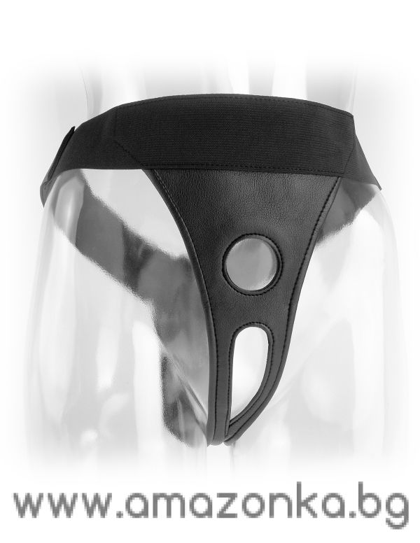 Crotchless Harness Black
