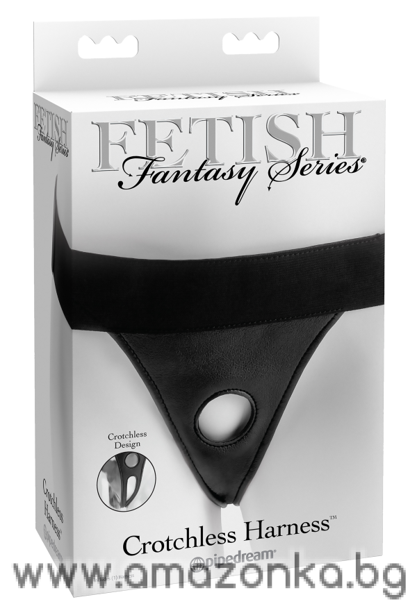 Crotchless Harness Black