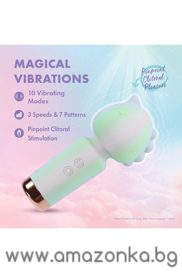 Unicorn Dreams Wand Vibrator-Blush-Play with me