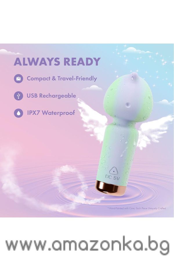 Unicorn Dreams Wand Vibrator-Blush-Play with me