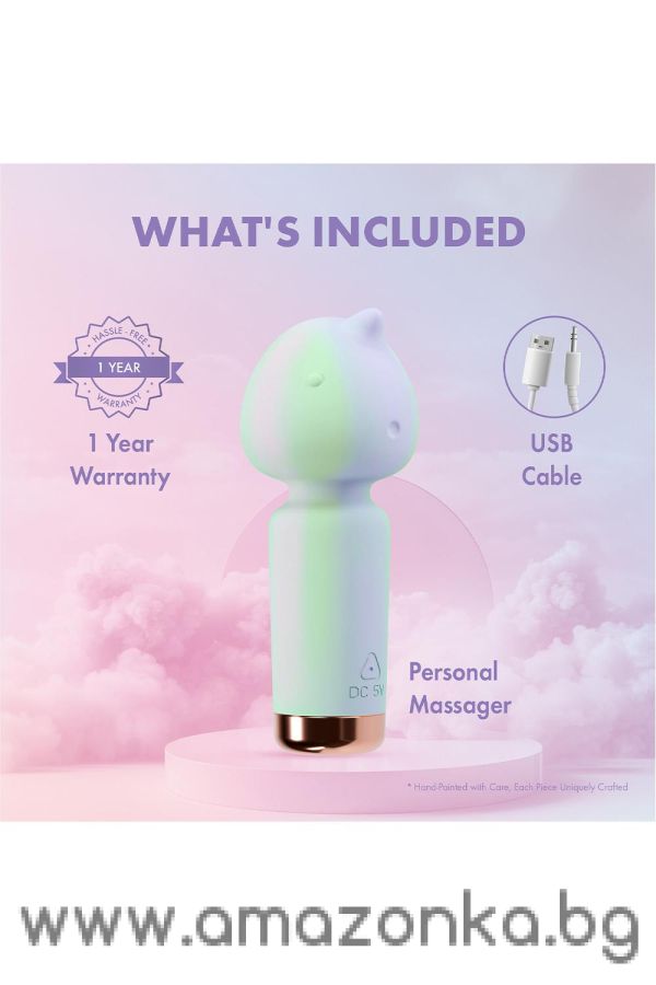 Unicorn Dreams Wand Vibrator-Blush-Play with me