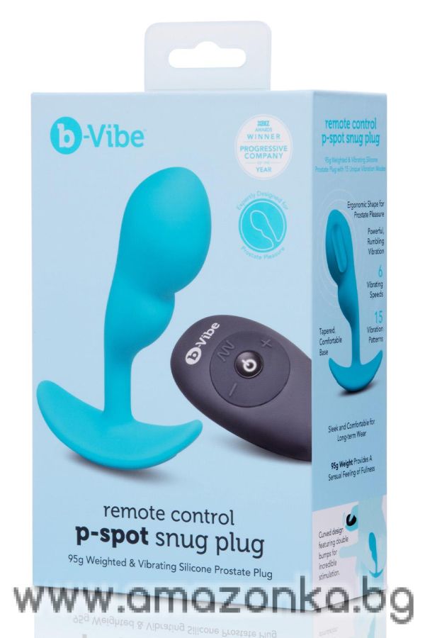 Remote Control P-Spot Snug Plug 95Gr Blue