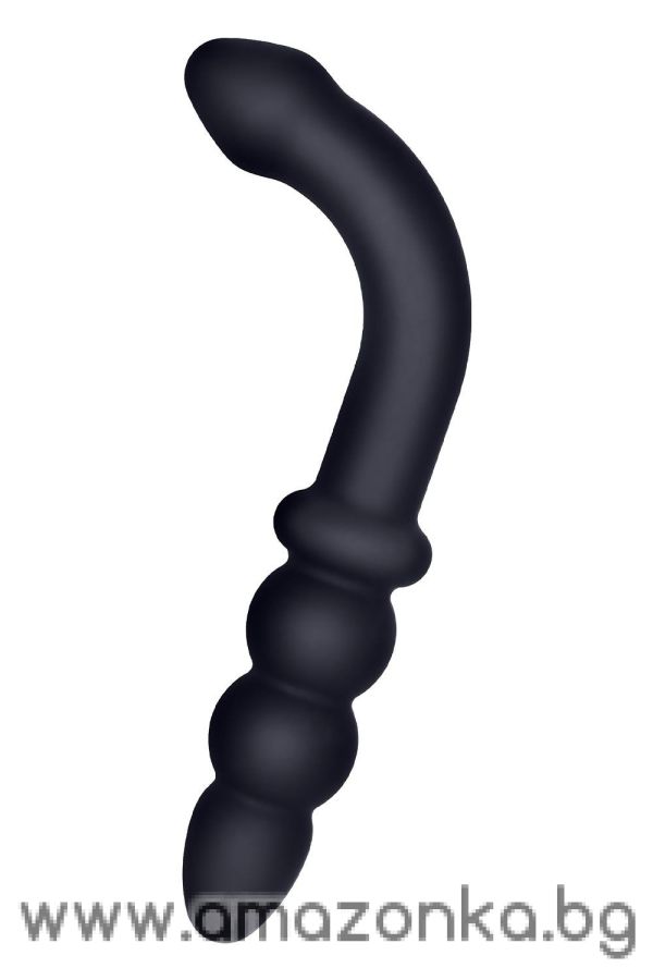 6.5 Inch Silicone Double Headed Plug Black