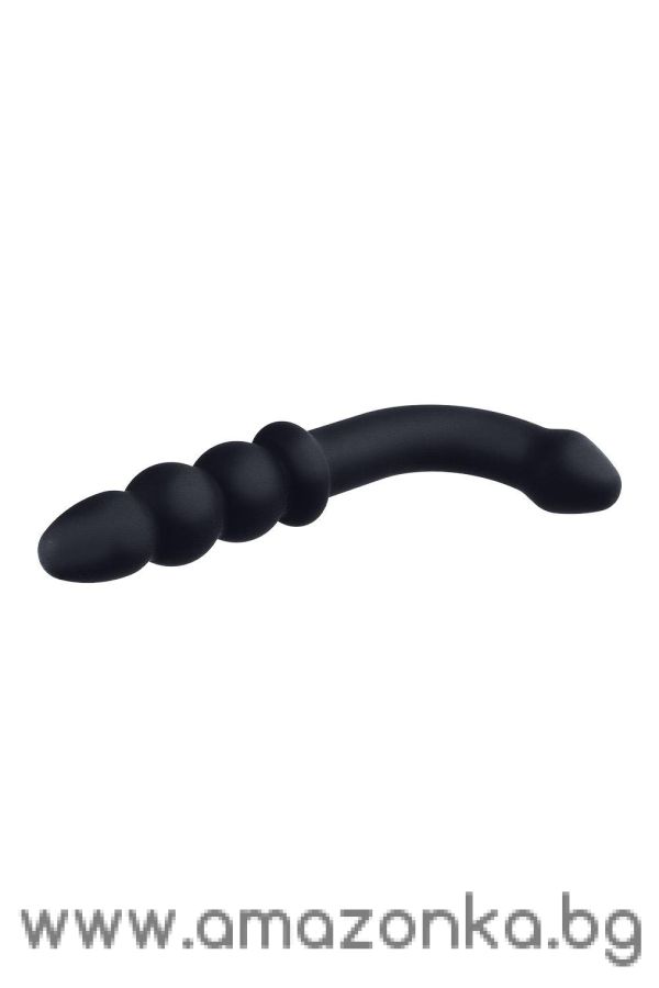 6.5 Inch Silicone Double Headed Plug Black