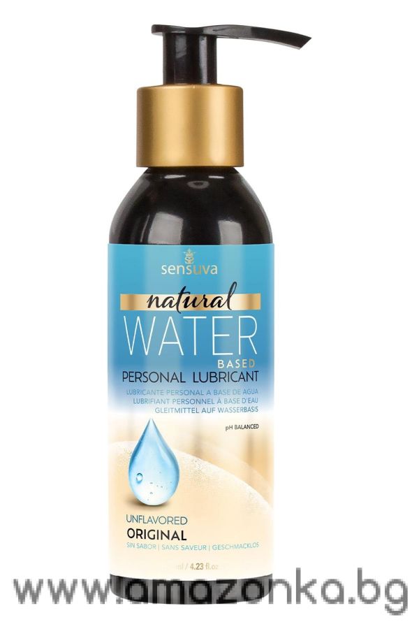 Natural Water-Based Personal Lubricant Original Unflavored 125Ml 