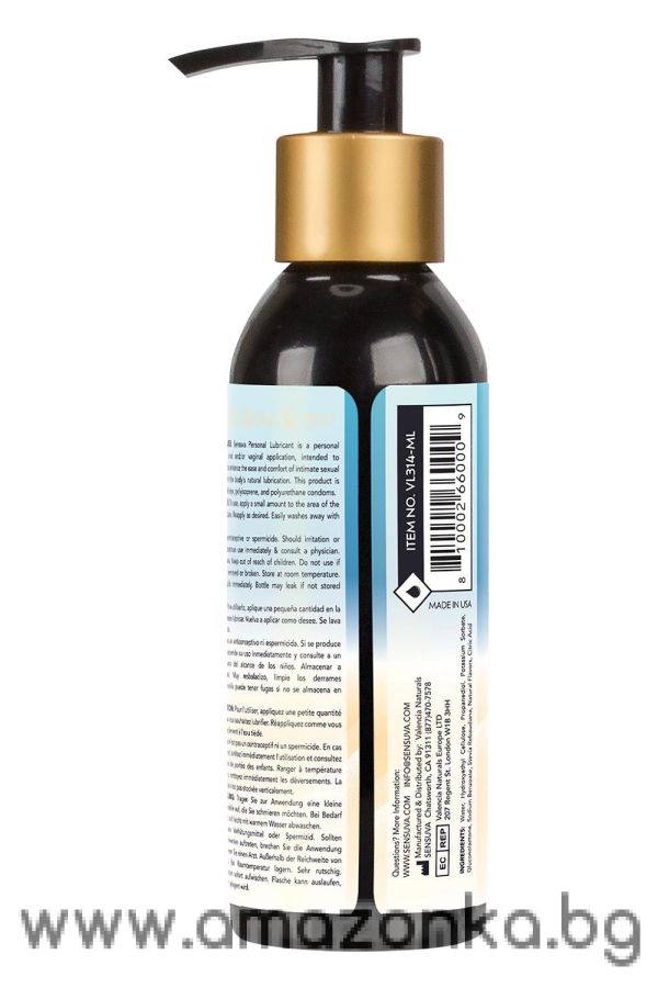 Natural Water-Based Personal Lubricant Original Unflavored 125Ml 