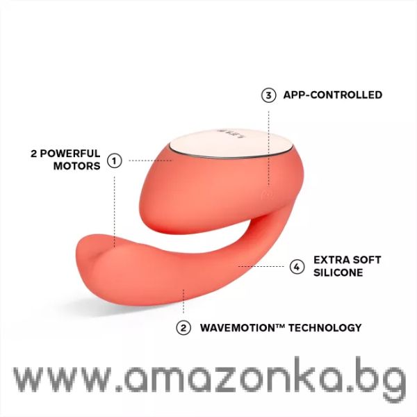 LELO Ida Wave with APP Coral Red