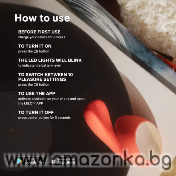 LELO Ida Wave with APP Coral Red