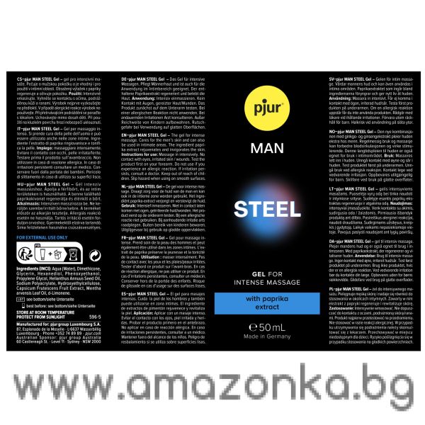 Гел за стоманена ерекция - Pjur MAN Steel Gel 50ml