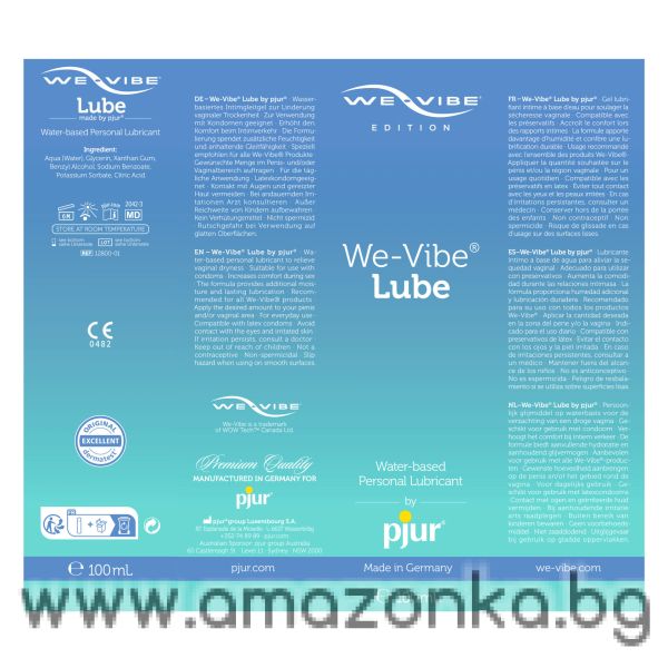  We-Vibe Lube by pjur, 100 ml-personal lubricant, water-based