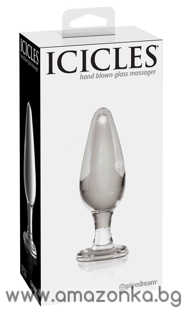 Hand-blown glass plug- No. 26