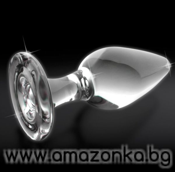 Hand-blown glass plug- No. 26