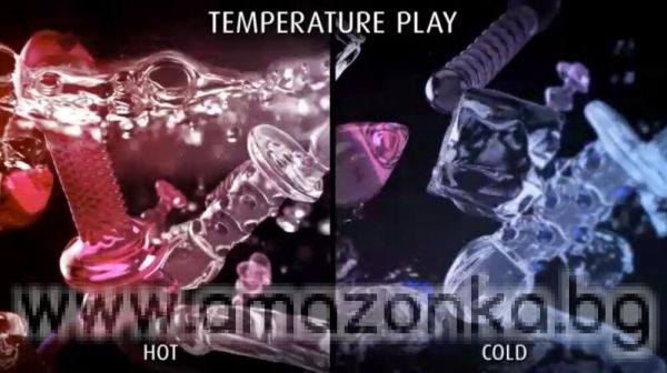 Hand-blown glass plug- No. 26