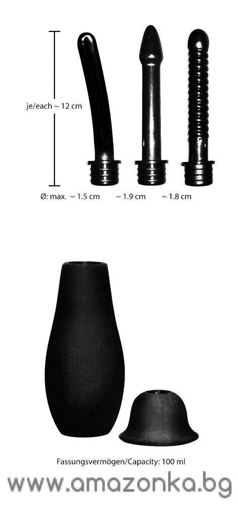 BK Douche-Intimate douche with 3 attachments