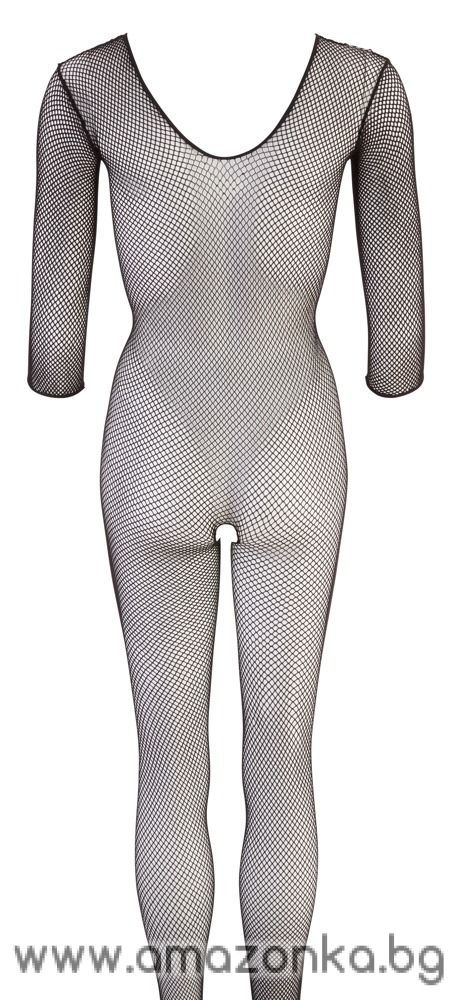 Fishnet Catsuit black-Size: S-L