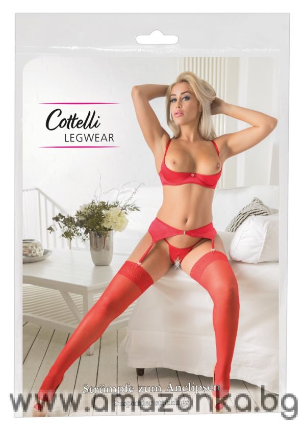 Stockings-Colour:red-Size:2