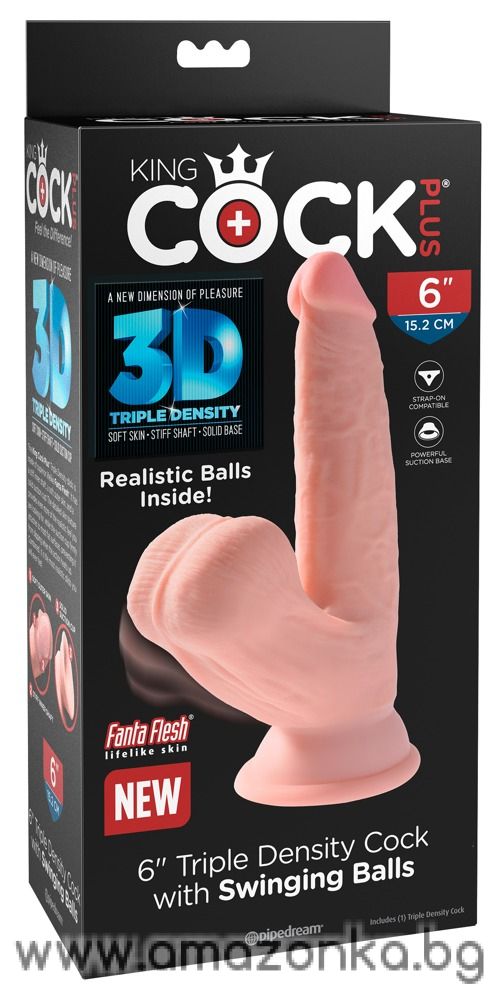 Triple Density Cock with Swinging Balls