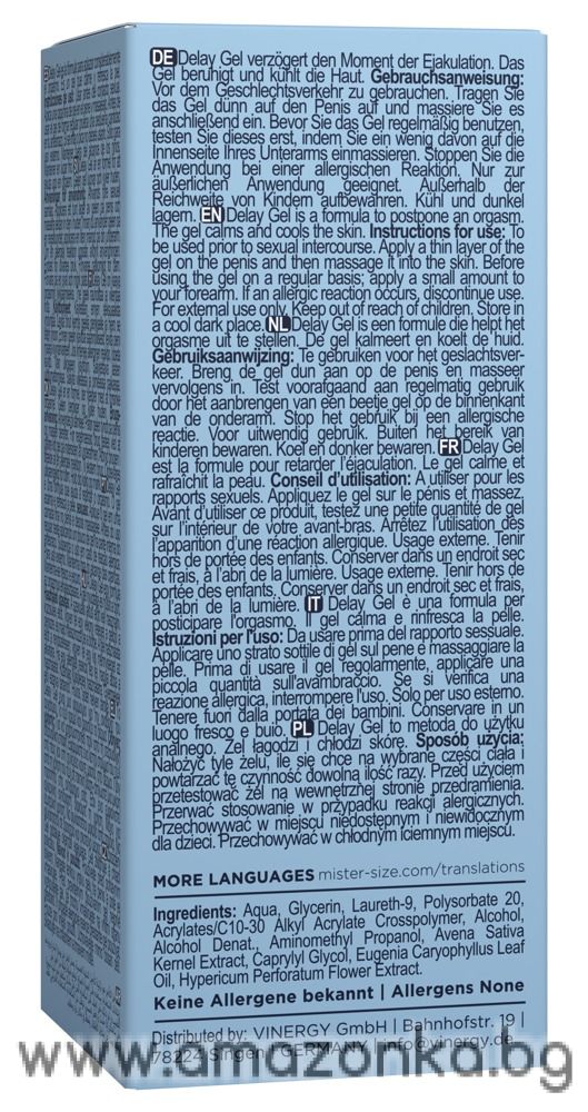 Delay Gel-Mister Size-50 ml
