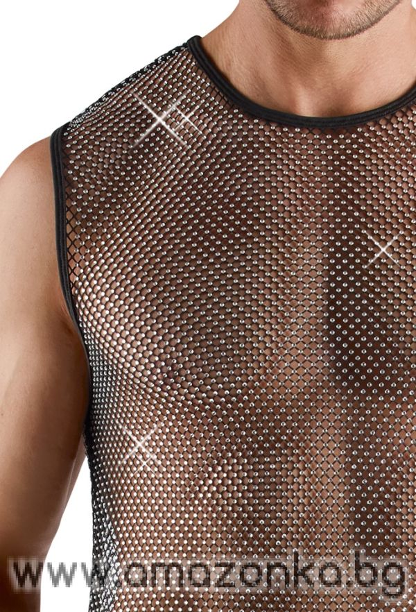 Провокативна мрежа с бляскави акценти!-Svenjoyment;Size:XL