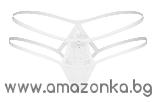 Obsessive Arrowel Thong- Colour:white-Size:S/M