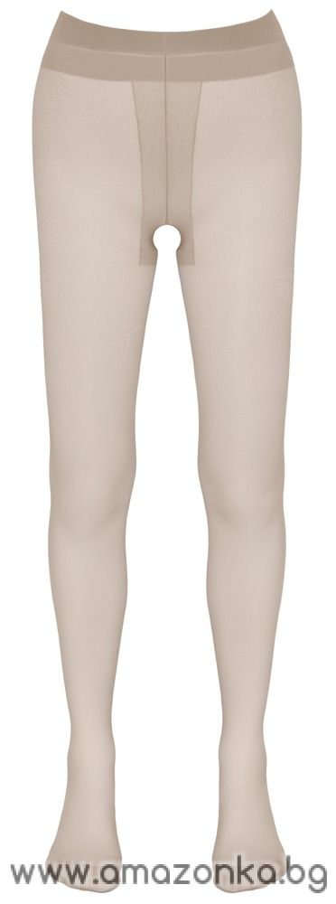 Cottelli LEGWEAR Skin-Coloured Open Crotch Tights