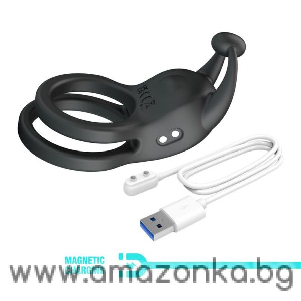 PRETTYLOVE Goodwin Vibrating Double Cock Ring