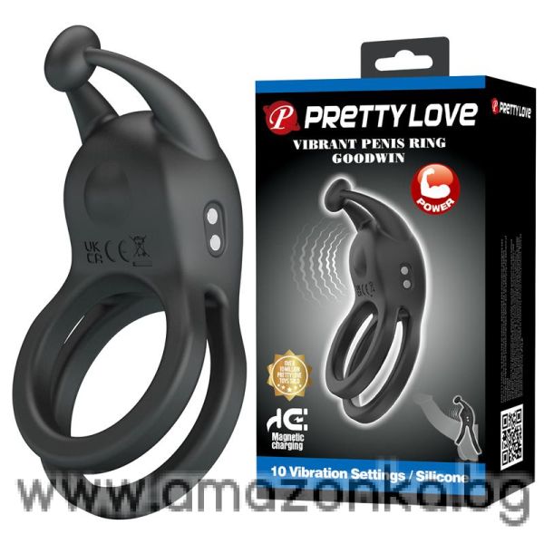 PRETTYLOVE Goodwin Vibrating Double Cock Ring