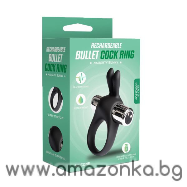 Rechargeable Cock Ring Naughty Bunny