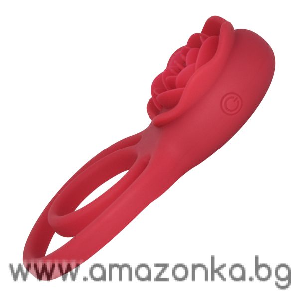 Hot Rose COCK RING 2 IN 1 Thrusting Massager