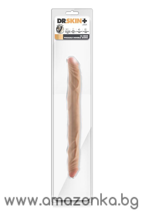 Plus 14” Posable Double Dong Beige