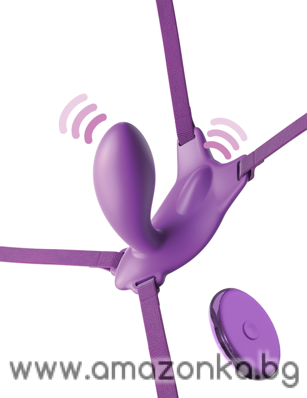 Ultimate G-Spot Butterfly Strap-On Purple