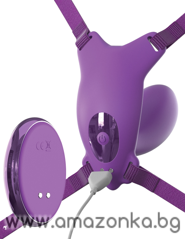 Ultimate G-Spot Butterfly Strap-On Purple
