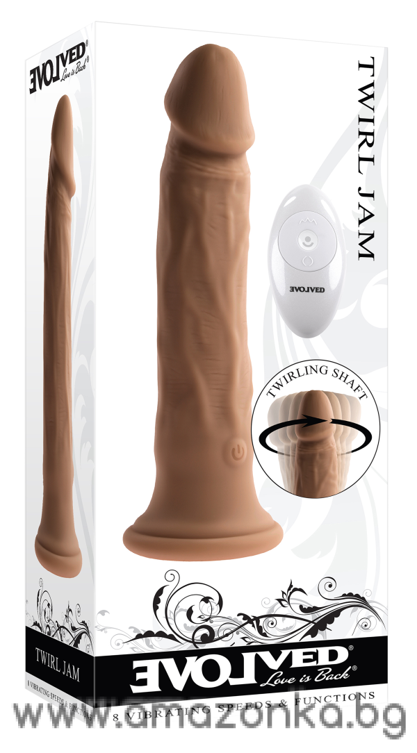 EVOLVED TWIRL JAM 9.25 INCH DARK FLESH