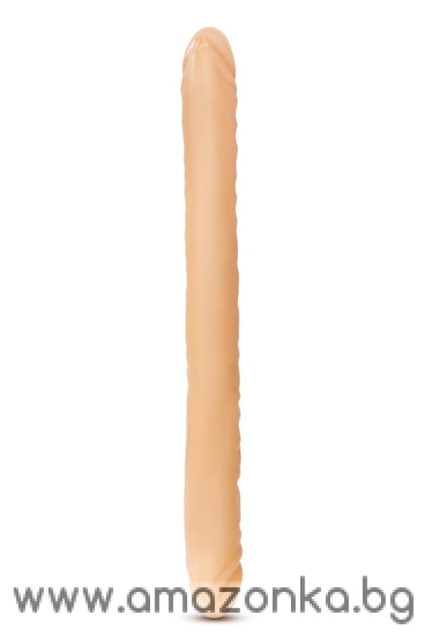 B YOURS 18INCH DOUBLE DILDO BEIGE